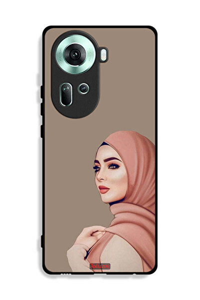 Tolwak غطاء حماية لهاتف Oppo Reno11 5G بطبعة فتاة محجبة جميلة