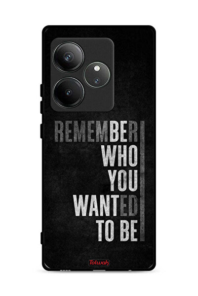 Tolwak غطاء حماية لهاتف Realme GT 6T 5G تذكر من أردت أن تكون