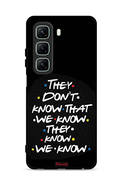 Tolwak غطاء حماية لهاتف Infinix Hot 50 5G لا يعرفون ما نعرفه يعرفون أننا نعرفه