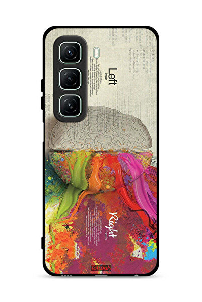 Tolwak غطاء حماية لهاتف Infinix Hot 50 5G بتصميم تجريدي لعلم الدماغ
