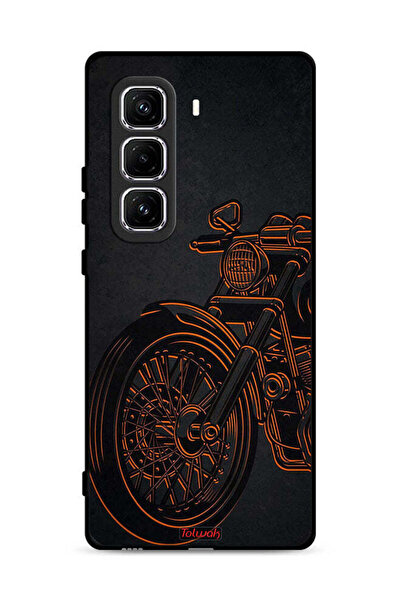 Tolwak غطاء حماية لهاتف Infinix Hot 50 Pro Plus 4G بتصميم دراجة كلاسيكية