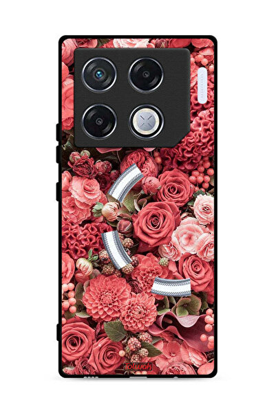 Tolwak غطاء حماية لهاتف Infinix GT 20 Pro 5G بلون الخوخ والورود