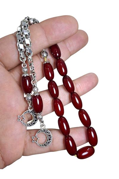 Cekke Tesbih Ottoman Metaphor Squeeze Amber 13 mm Shaker Prayer Beads