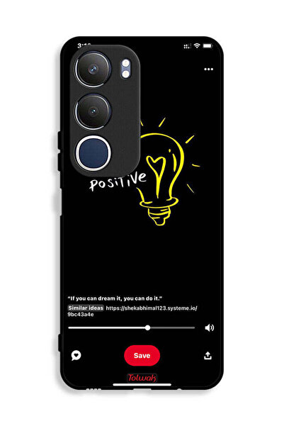 Tolwak غطاء حماية لهاتف Vivo Y19s 4G - فكر بإيجابية