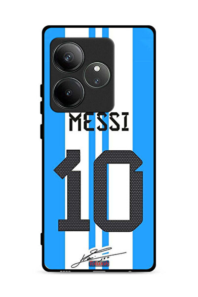 Tolwak غطاء حماية لهاتف Realme GT 6 5G بتصميم ميسي 10
