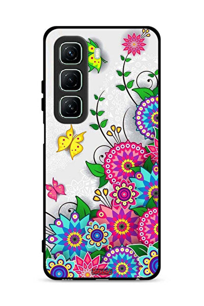 Tolwak غطاء حماية لهاتف Infinix Hot 50 5G بنقشة زهور ماندالا