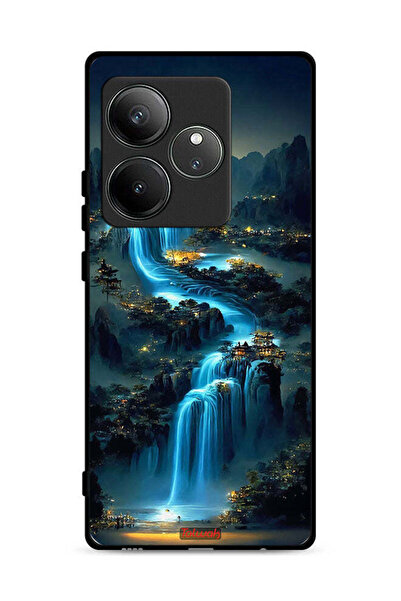 Tolwak غطاء حماية لهاتف Realme GT 6T 5G بتصميم شلال فني