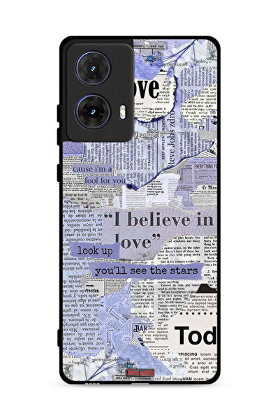 Tolwak غطاء حماية لهاتف موتورولا موتو جي 85 5G - قطع من الصحف