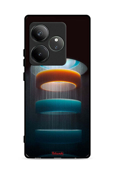 Tolwak غطاء حماية لهاتف Realme GT Neo6 SE 5G بنمط فني حلقات