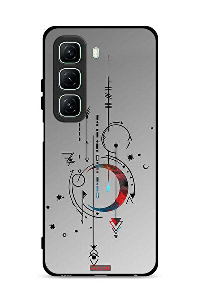 Tolwak غطاء حماية لهاتف Infinix Hot 50 5G بنقشة فنية للقمر والسهام