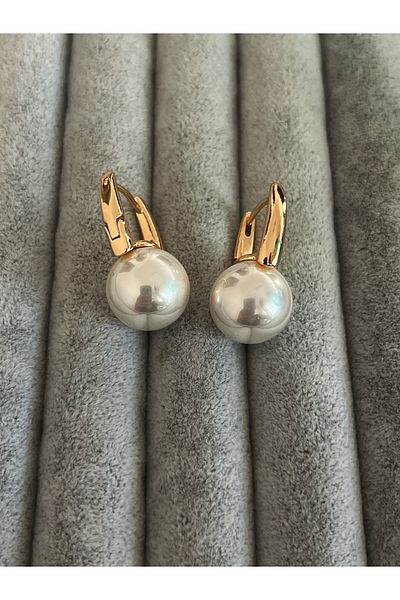 Hoop jewelery Top Pearl Earring