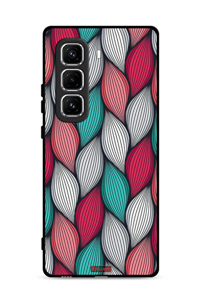 Tolwak غطاء حماية بنقشة ريش لهاتف Infinix Hot 50 Pro Plus 4G