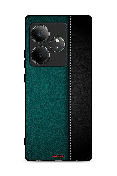 Tolwak غطاء حماية جلدي بنقشة لهاتف Realme GT 6T 5G