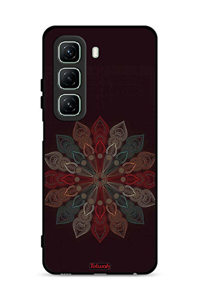 Tolwak غطاء حماية لهاتف Infinix Hot 50 5G بنقشة زهرة ماندالا
