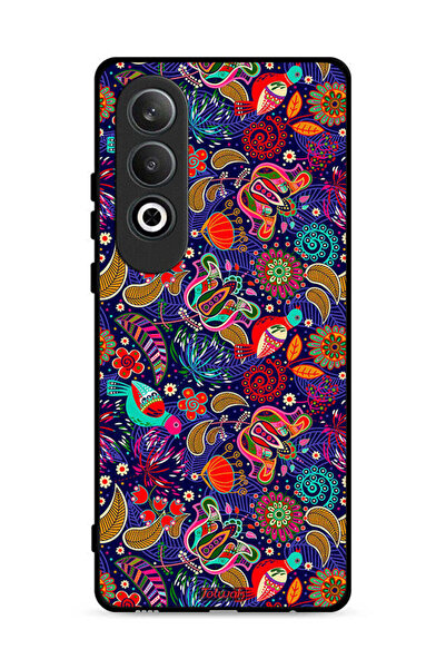 Tolwak غطاء حماية لهاتف OnePlus Nord CE4 5G بنقشة طيور وأوراق زهور ملونة