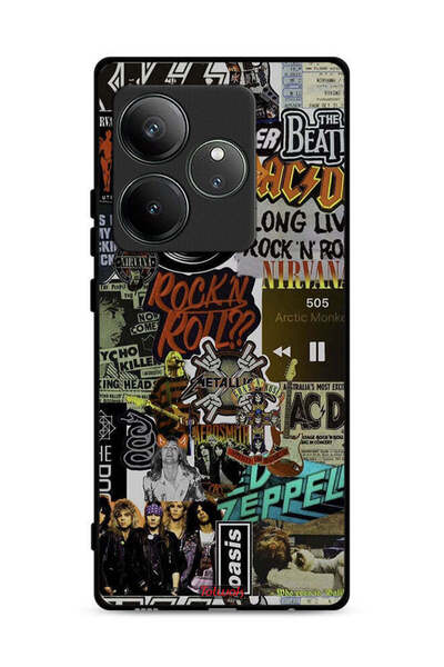 Tolwak غطاء حماية لهاتف Realme GT 6T 5G، تحيا موسيقى الروك أند رول