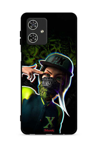 Tolwak غطاء حماية لهاتف موتورولا موتو جي 54 5G برسومات فنية جمالية للبنات