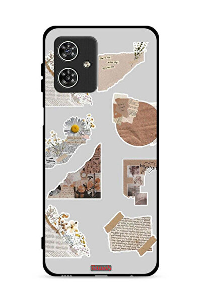 Tolwak غطاء حماية لهاتف موتورولا موتو جي 54 5 جي، قطع من الملصقات الورقية