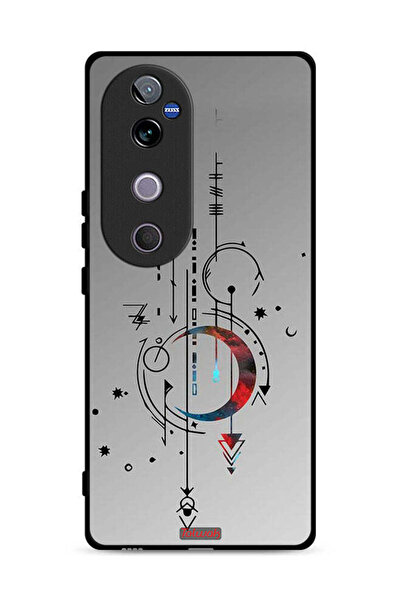 Tolwak Vivo V40 5G Protective Case Cover Moon And Arrows Art Pattern