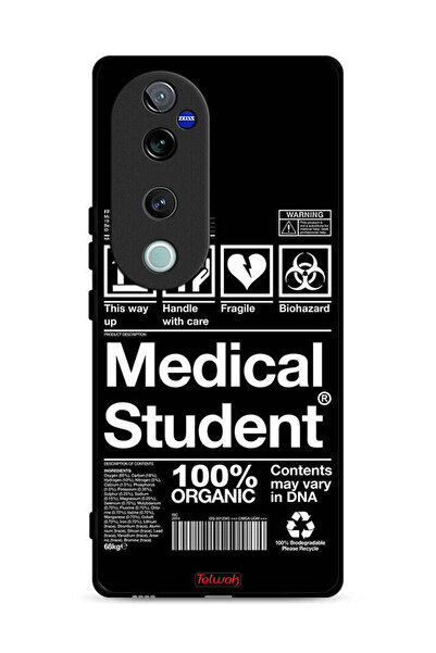 Tolwak غطاء حماية لهاتف Vivo S19 Pro 5G، ملصق طالب الطب