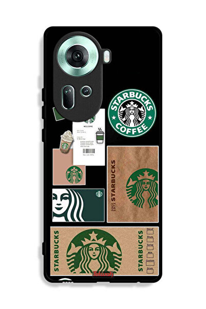 Tolwak غطاء حماية لهاتف Oppo Reno11 5G بملصق ستاربكس