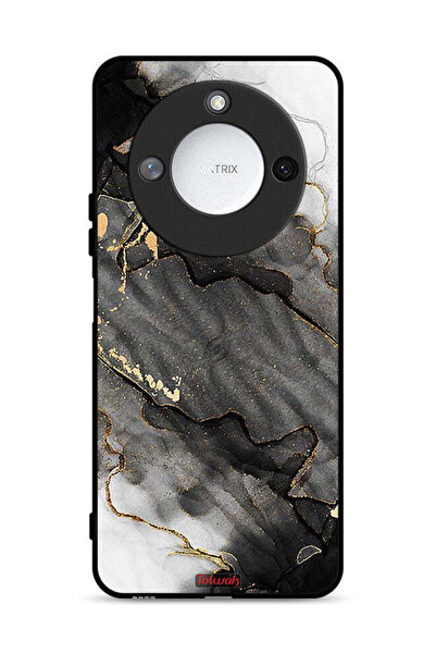 Tolwak غطاء حماية لهاتف Honor X60 5G بلون رخامي لامع