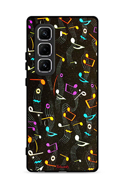 Tolwak غطاء حماية لهاتف Infinix Hot 50 Pro Plus 4G بنمط قماش موسيقي