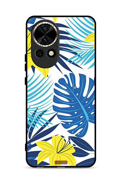 Tolwak غطاء حماية لهاتف هواوي نوفا 13 5G برسومات ريش وزهور