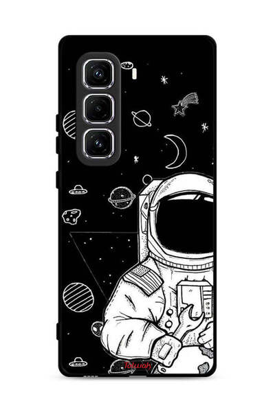 Tolwak غطاء حماية لهاتف Infinix Hot 50 Pro Plus 4G برسومات رائد فضاء