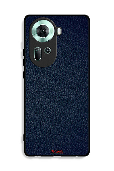 Tolwak غطاء حماية جلدي بنمط هندسي لهاتف Oppo Reno11 5G