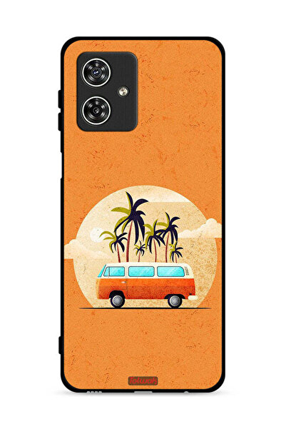 Tolwak غطاء حماية لهاتف موتورولا موتو جي 54 5G برسومات حافلة فنية