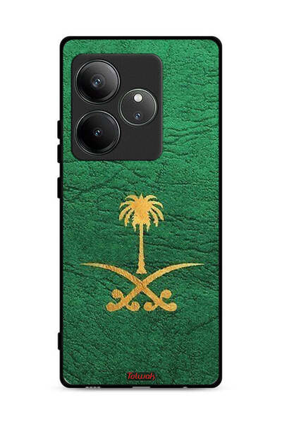 Tolwak غطاء حماية لهاتف Realme GT Neo6 5G - علامة المملكة العربية السعودية - جلد