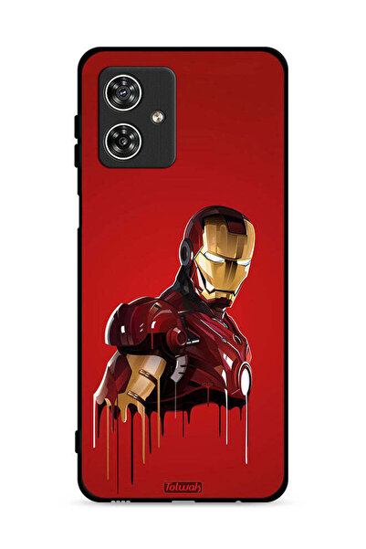 Tolwak غطاء حماية لهاتف موتورولا موتو جي 54 5G برسومات الرجل الحديدي