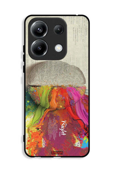 Tolwak غطاء حماية لهاتف Xiaomi Poco M6 Pro 4G بتصميم تجريدي لعلم الدماغ