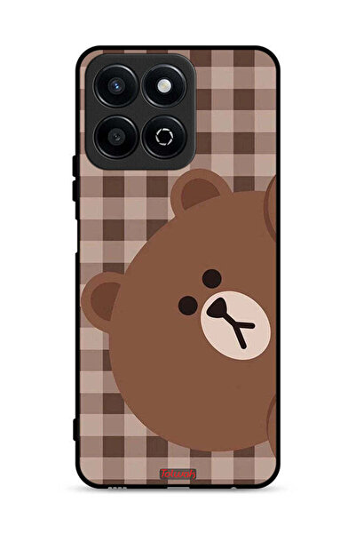 Tolwak غطاء حماية لهاتف Honor Play 60 Plus 5G بتصميم دب تيدي