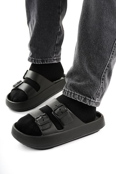 Babetty Summer Soft Soled Double Buckle Casual Slippers Beach Pool Garden Sea