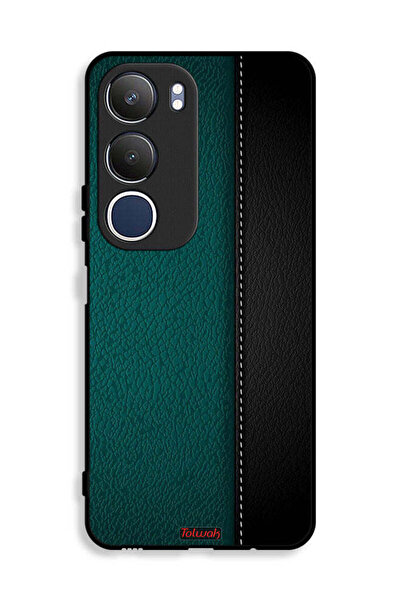 Tolwak غطاء حماية جلدي بنمط مزخرف لهاتف Vivo Y19s 4G