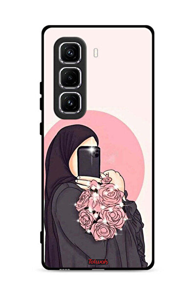 Tolwak غطاء حماية لهاتف Infinix Hot 50 Pro Plus 4G بتصميم فن التقاط صور سيلفي...