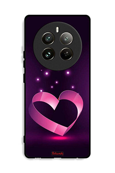 Tolwak غطاء حماية لهاتف Realme 12 Pro Plus 5G برسومات قلب