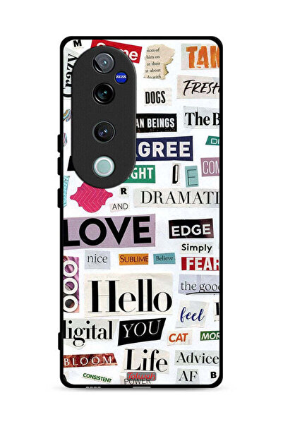 Tolwak Vivo S19 Pro 5G Protective Case Cover Short Quotes Stickers