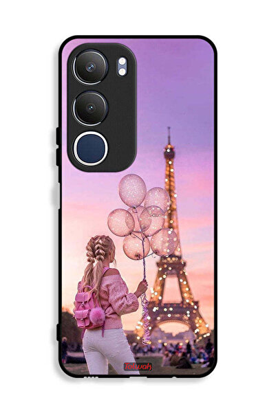 Tolwak غطاء حماية لهاتف Vivo Y19s 4G بطبعة فتاة تحمل بالونات