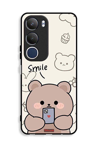Tolwak غطاء حماية لهاتف Vivo Y19s 4G برسومات الدب المبتسم