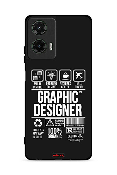 Tolwak غطاء حماية لهاتف موتورولا موتو جي 35 5G - ملصق مصمم جرافيكي