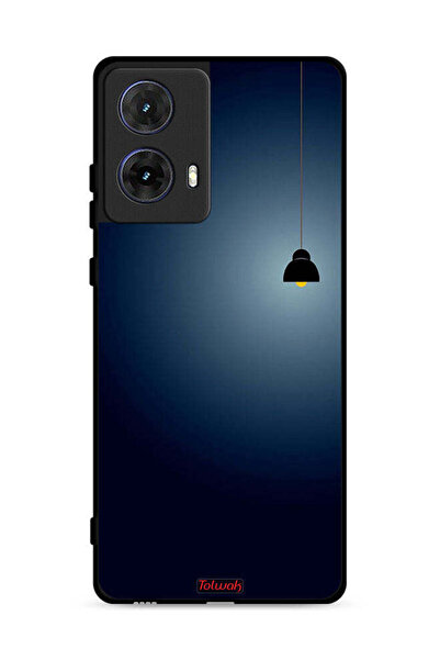 Tolwak غطاء حماية لهاتف موتورولا موتو جي 85 5G مع إضاءة فنية معلقة