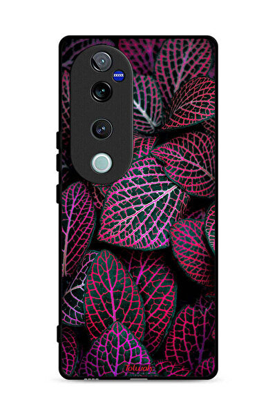 Tolwak غطاء حماية لهاتف Vivo V40 Pro 5G بنقشة أوراق سالجا