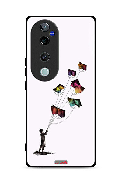 Tolwak غطاء حماية لهاتف Vivo V40 Pro 5G بتصميم كتاب الطائرات الورقية