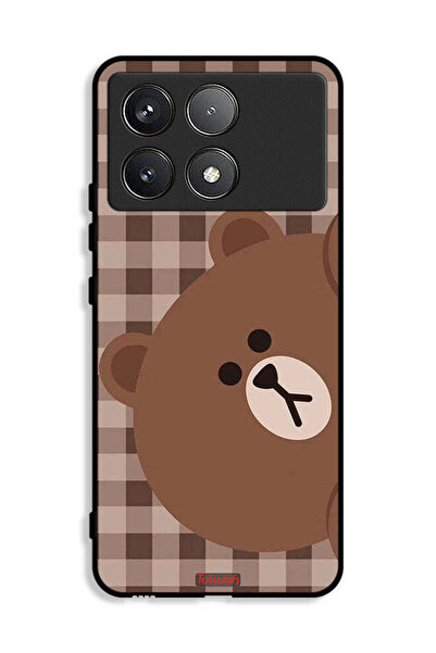 Tolwak غطاء حماية لهاتف شاومي بوكو X6 برو 5G بتصميم دب تيدي