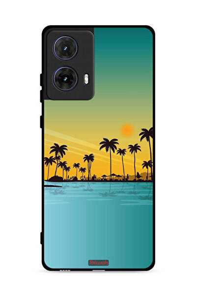 Tolwak غطاء حماية لهاتف موتورولا موتو جي 85 5G، منظر طبيعي، فن تجريدي