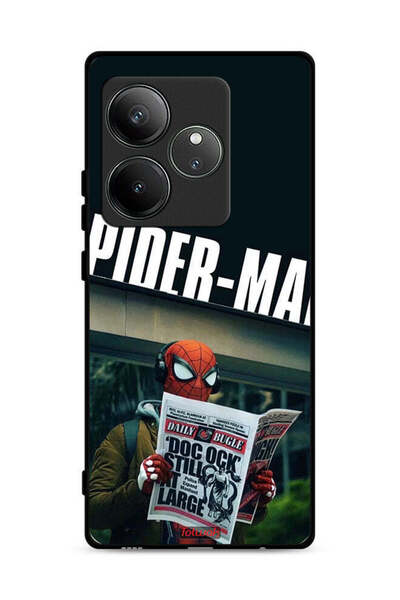 Tolwak غطاء حماية لهاتف Realme GT Neo6 5G بطبعة سبايدرمان وقراءة جريدة