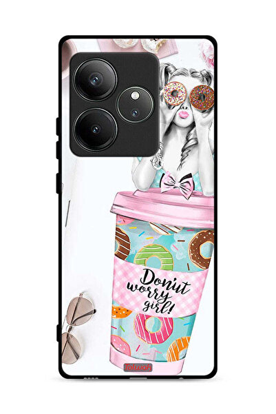 Tolwak غطاء حماية لهاتف Realme GT Neo6 5G - فتاة دونات القلق